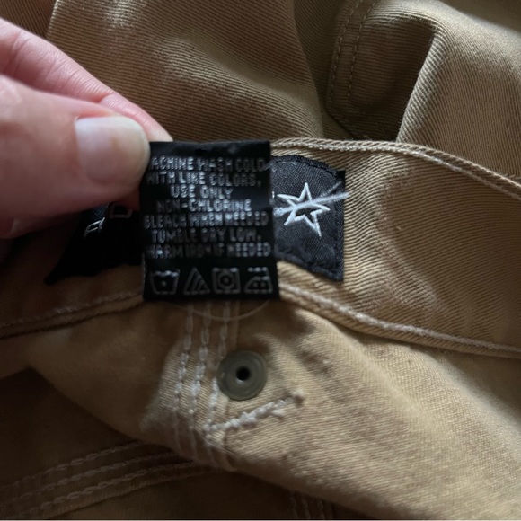 Khaki Foot Action 100% Cotton Shorts, Size 34 - Picture 3 of 6